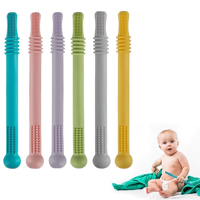 Fu Store Hollow Teether Tube Chew Straw Sensory